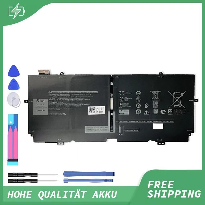 52TWH 51WH Laptop Battery for DELL XPS 13 7390 2-in-1 13-7390-D1505TB D1505TW