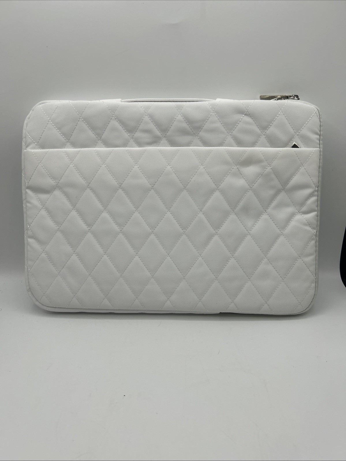 White Protective Water Resistant 12" to 13" Inches Laptop Case Bag with Handle 