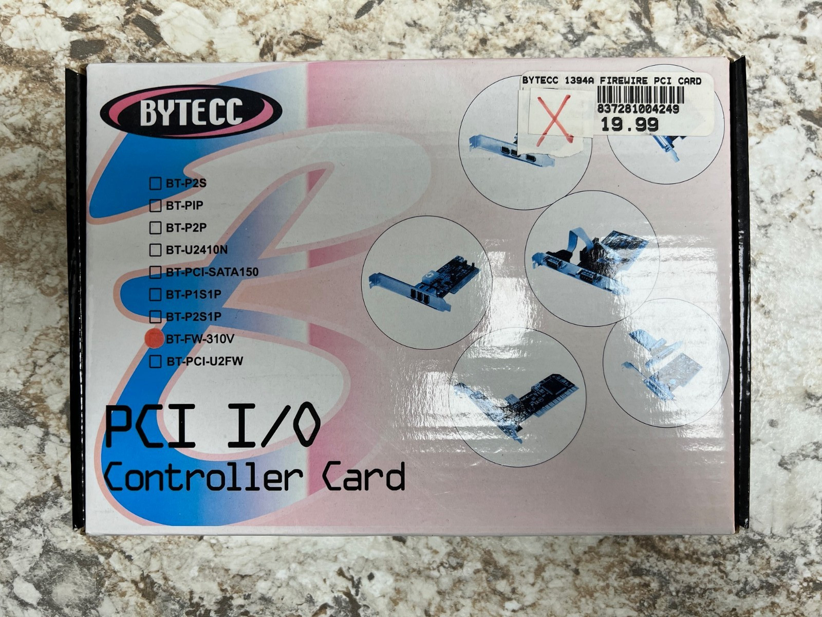 BYTECC BT-FW310V Firewire 1394A 3+1 Ports PCI Card with VIA Chipset