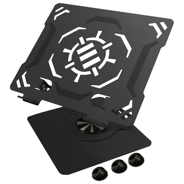 Enhance Enpcr10100Bkws R1 Rotating Adjustable Laptop Stand With 3 Cable Holders