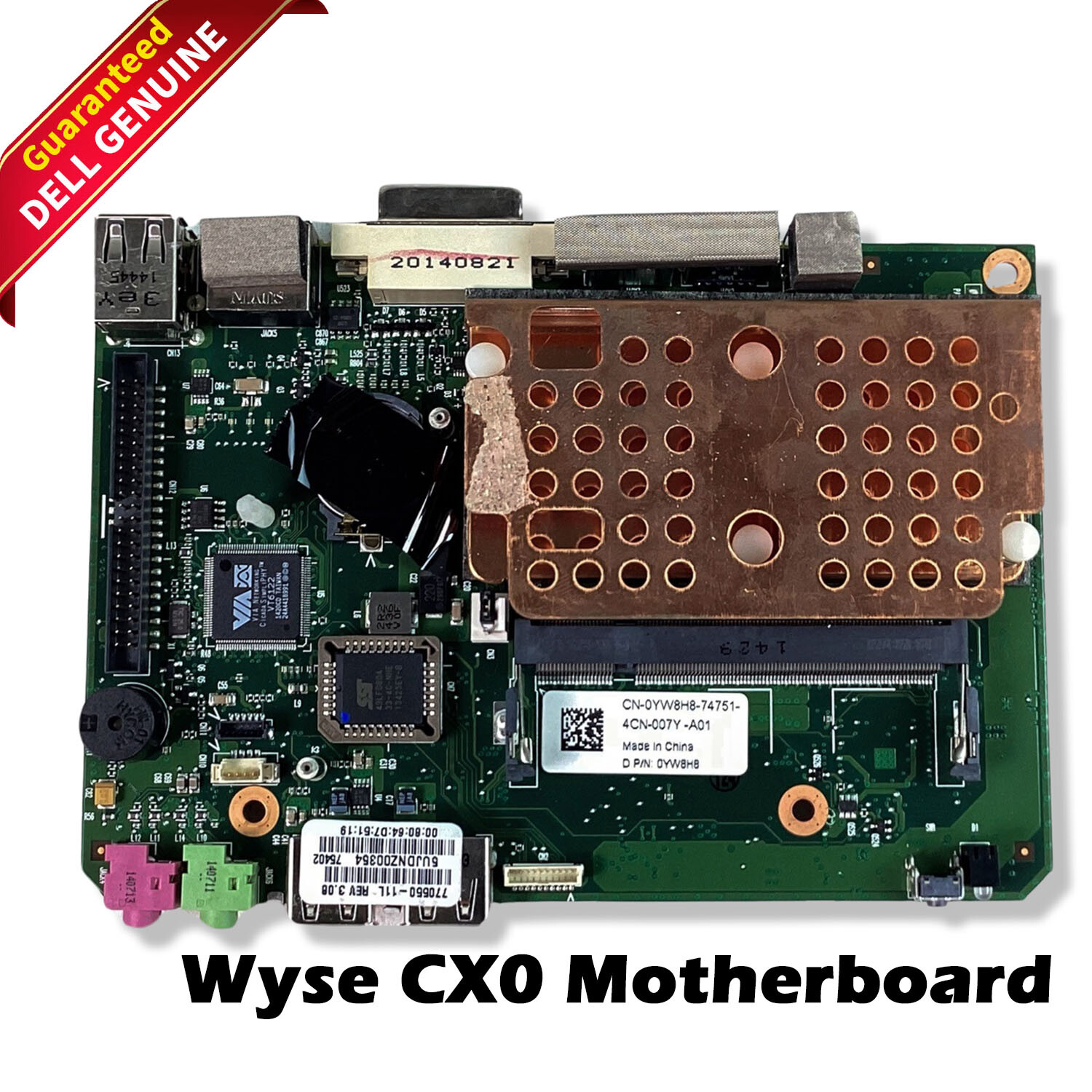 Dell Wyse CX0 Motherboard 770550-11L Via Eden 1GHz System Board YW8H8