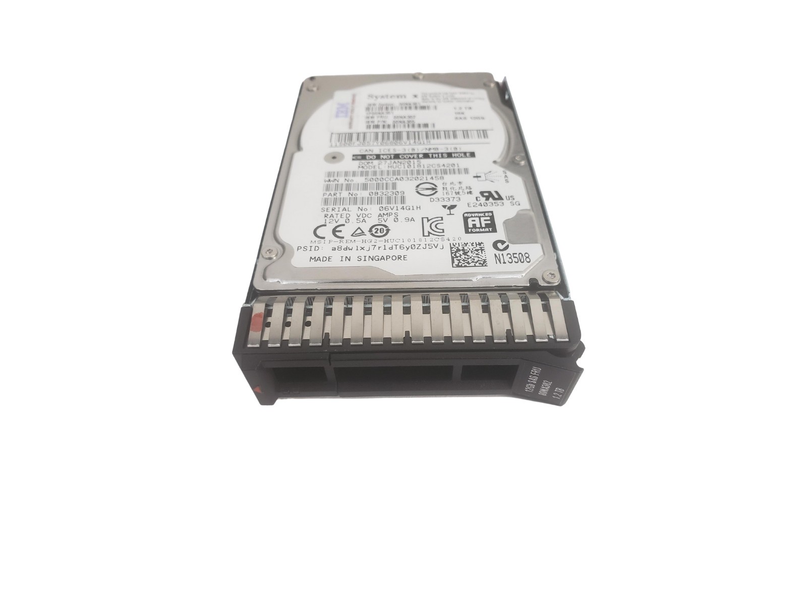 IBM 00NA302 1.2TB 10K 12G 2.5" SAS Hard Drive 00NA301 00NA305