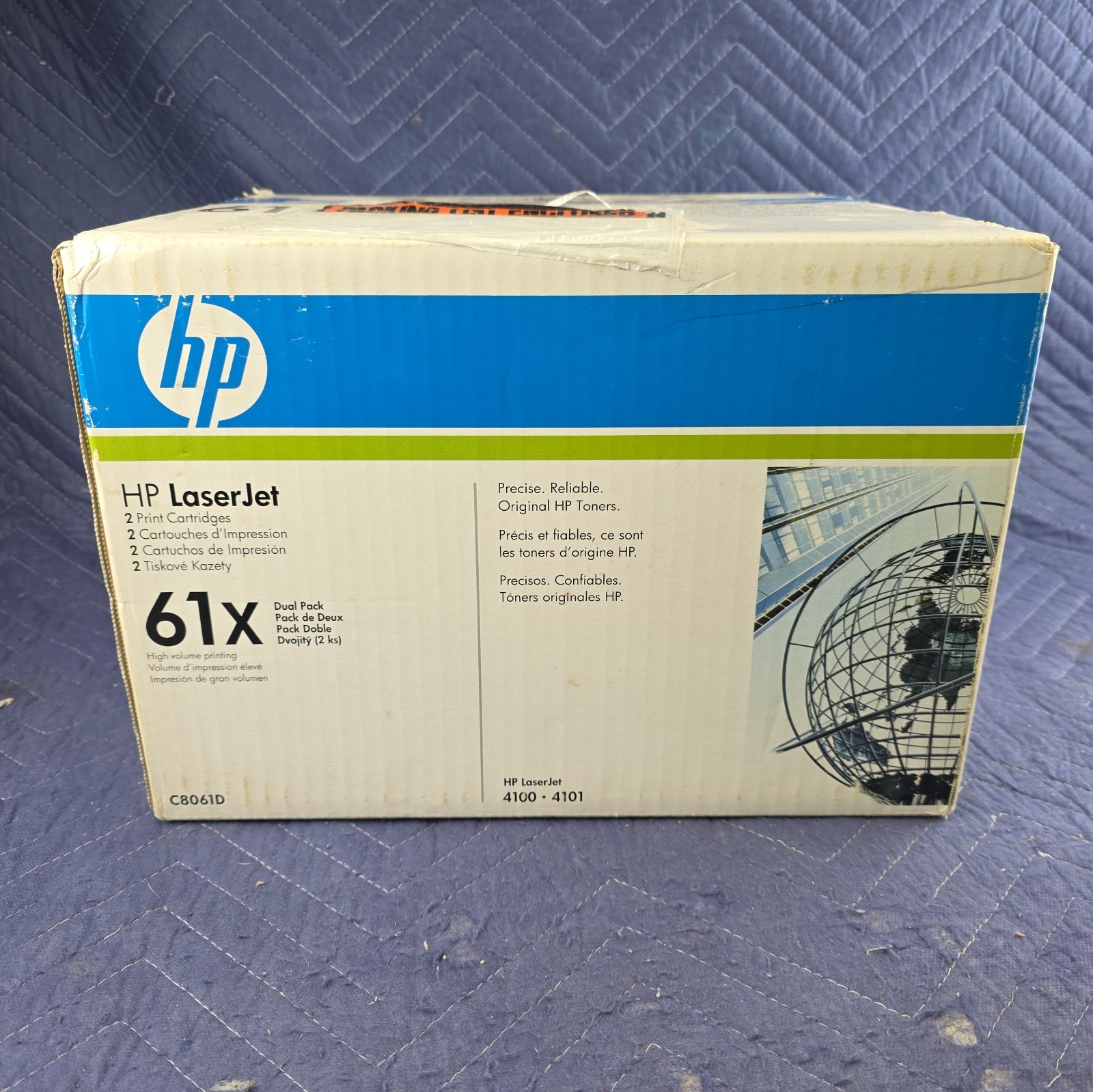 HP 61X C8061D Black Toner Cartridge - Dual Pack New Genuine  2 Cartridges