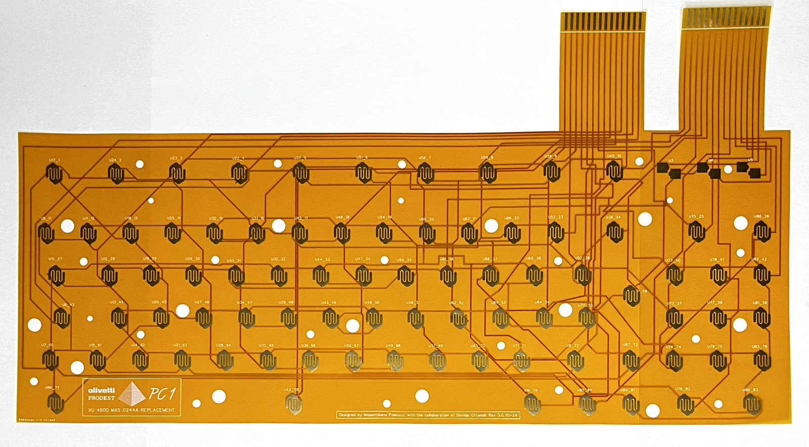 Olivetti Prodest Pc1 5 PIECE Keyboard Membrane