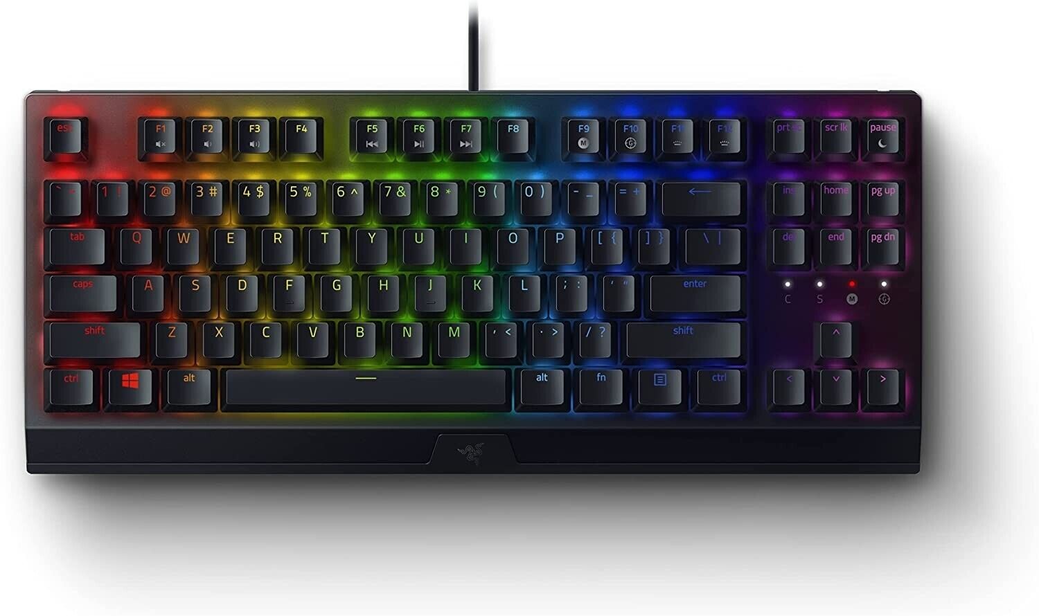 Razer BlackWidow V3 Tenkeyless Mechanical Gaming Keyboard - Yellow Switches.