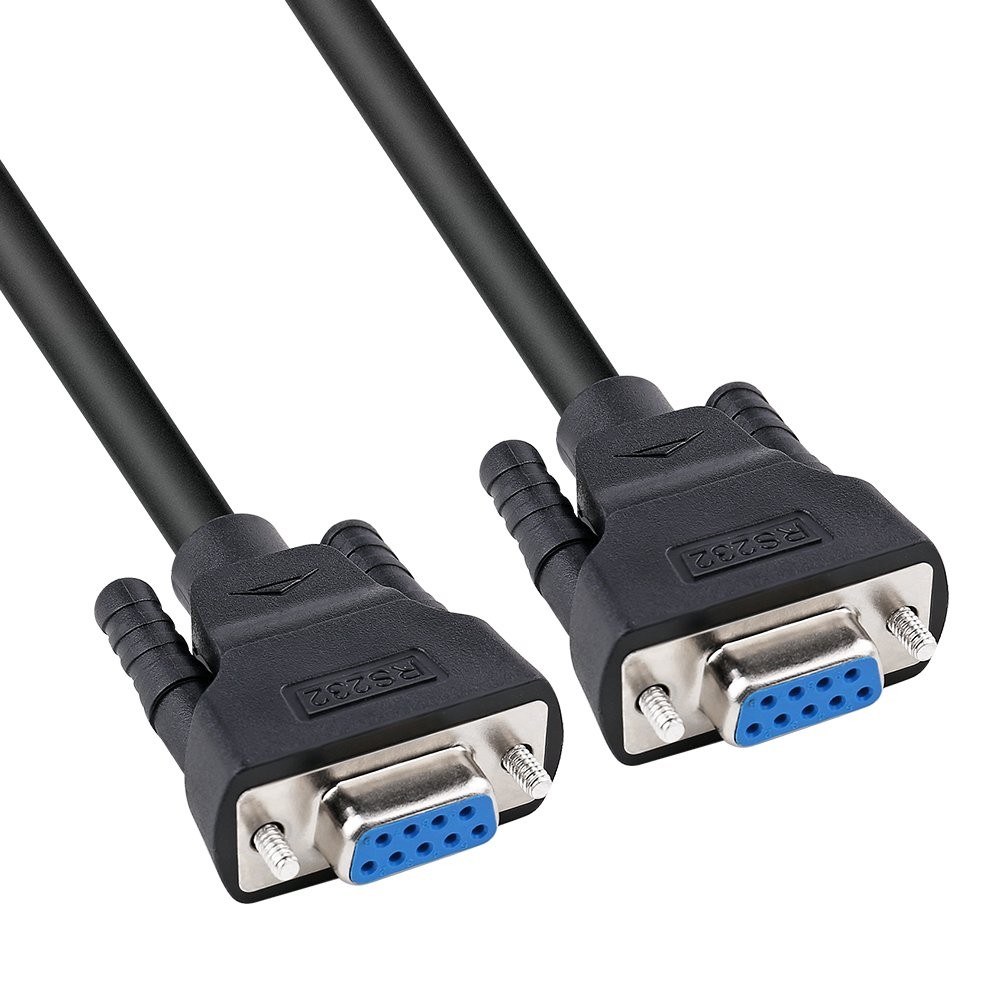 15 ft DB9 Serial Cable Female to Female 9 Pin COM Port Cord 5m Black