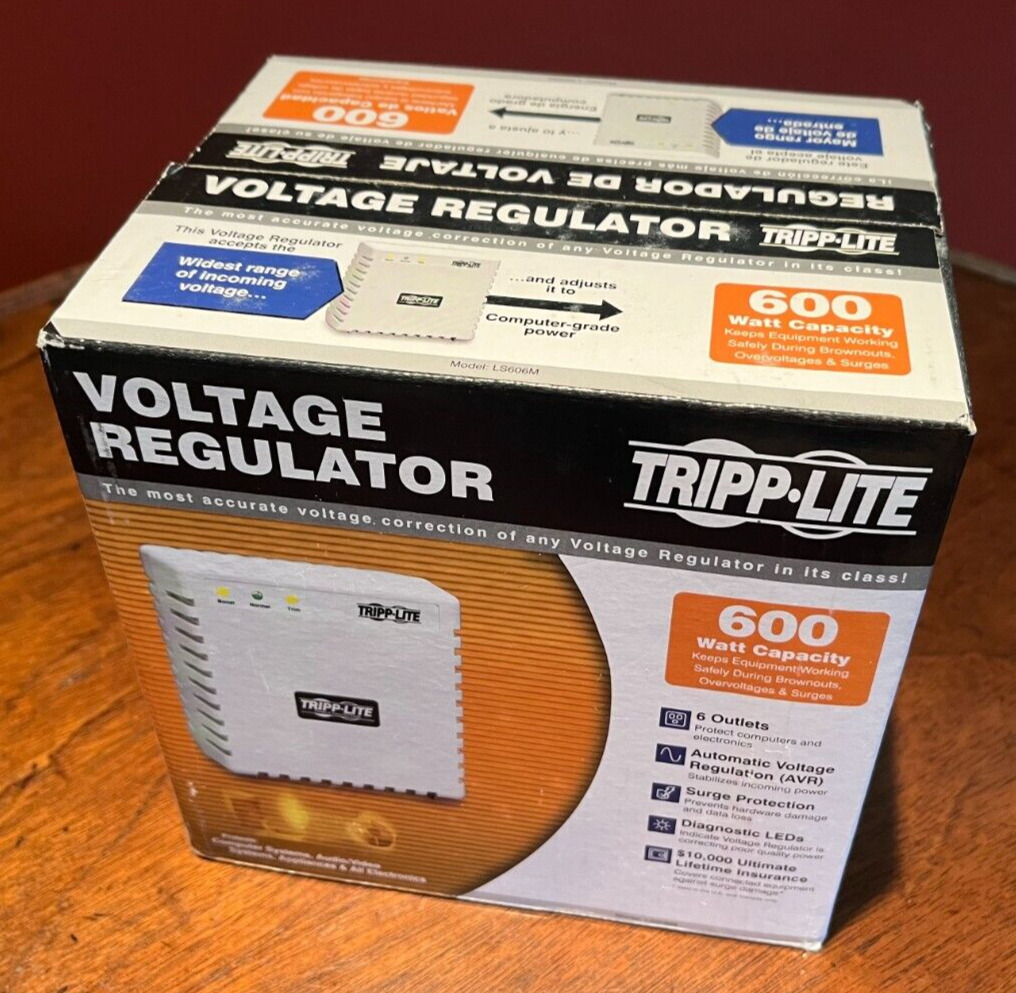 Tripp Lite LS606M Voltage Regulator 600W 120V AC Surge Protection 6-outlets