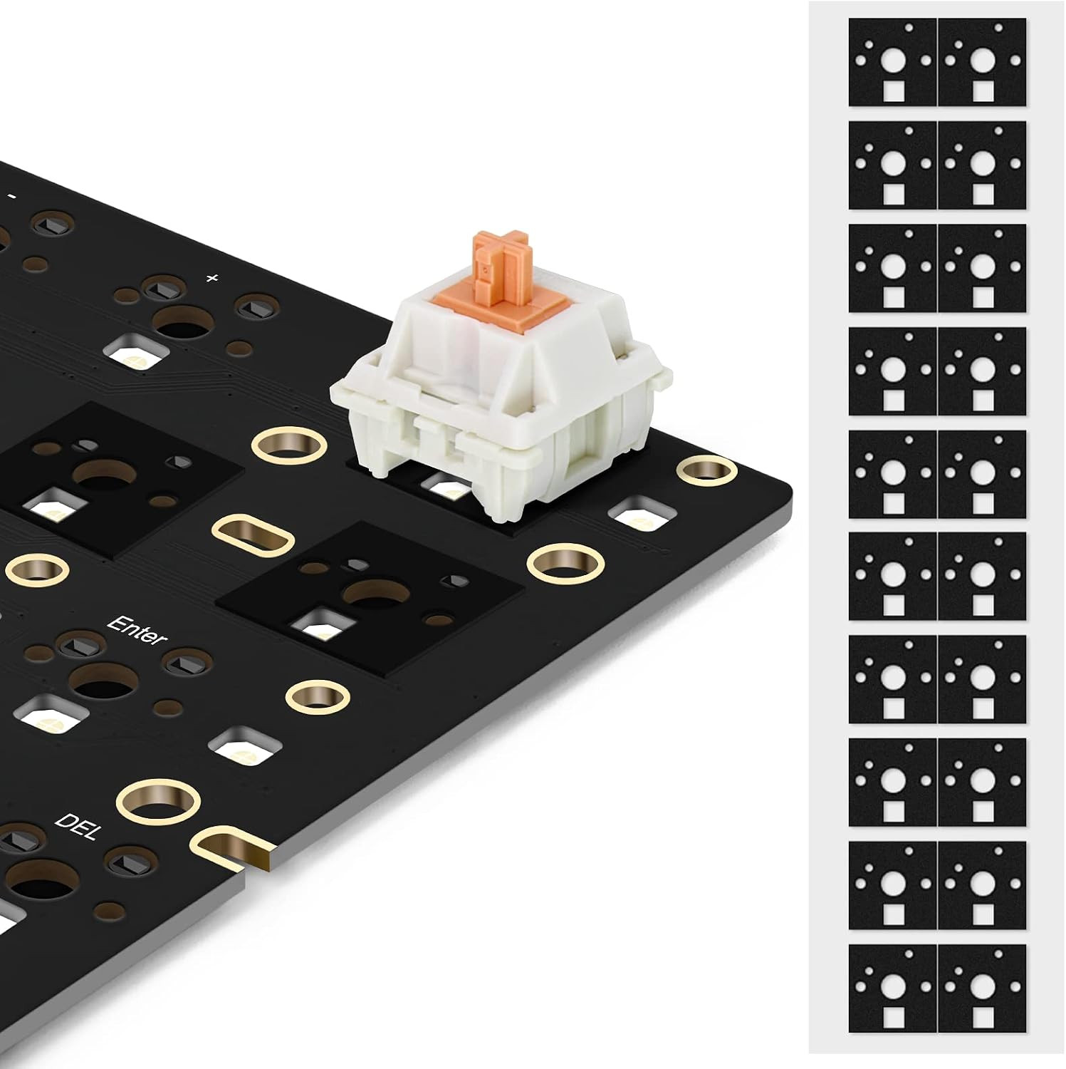 RUNJRX Keyboard IXPE Switch Pads 0.5Mm Thick for 61/64/87/100/104/108 Hot Swap 1