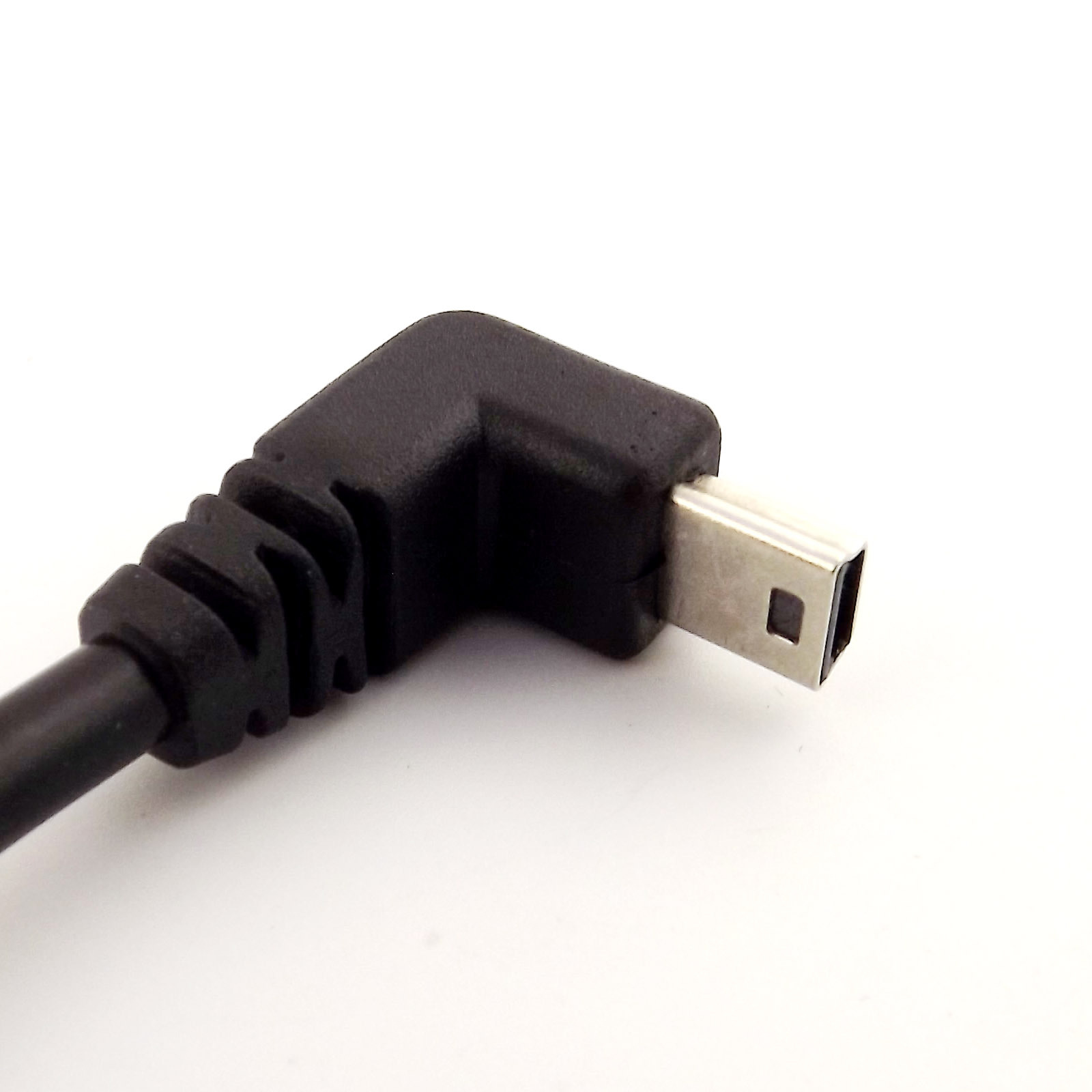 5x 1FT Mini USB Male 90 Degree UP Angled to USB 2.0 A Male for Camera Mp4 GPS