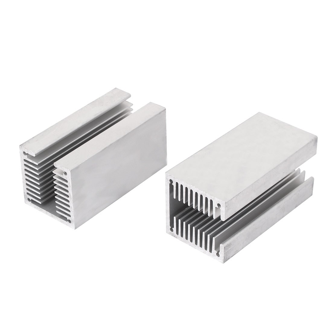 2Pcs 80x40x40mm U Slotted Aluminum Heatsink for Cooling Led Modules