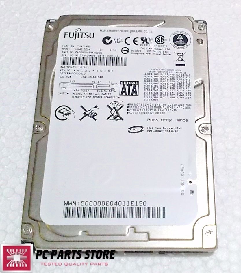 Fujitsu 120GB SATA 2.5" MHW2120BH CA06820-B44700SN CA26343-B84204BA PCB PARTS