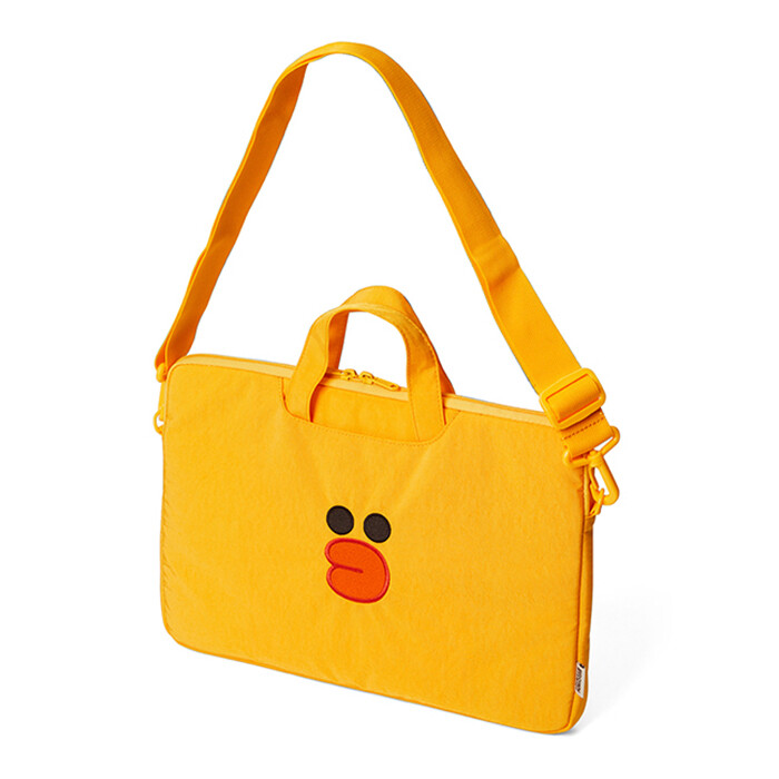 LINE FRIENDS Sally Nylon Edition 3-Way Laptop Pouch 13-Inch tote Cross bag pouch