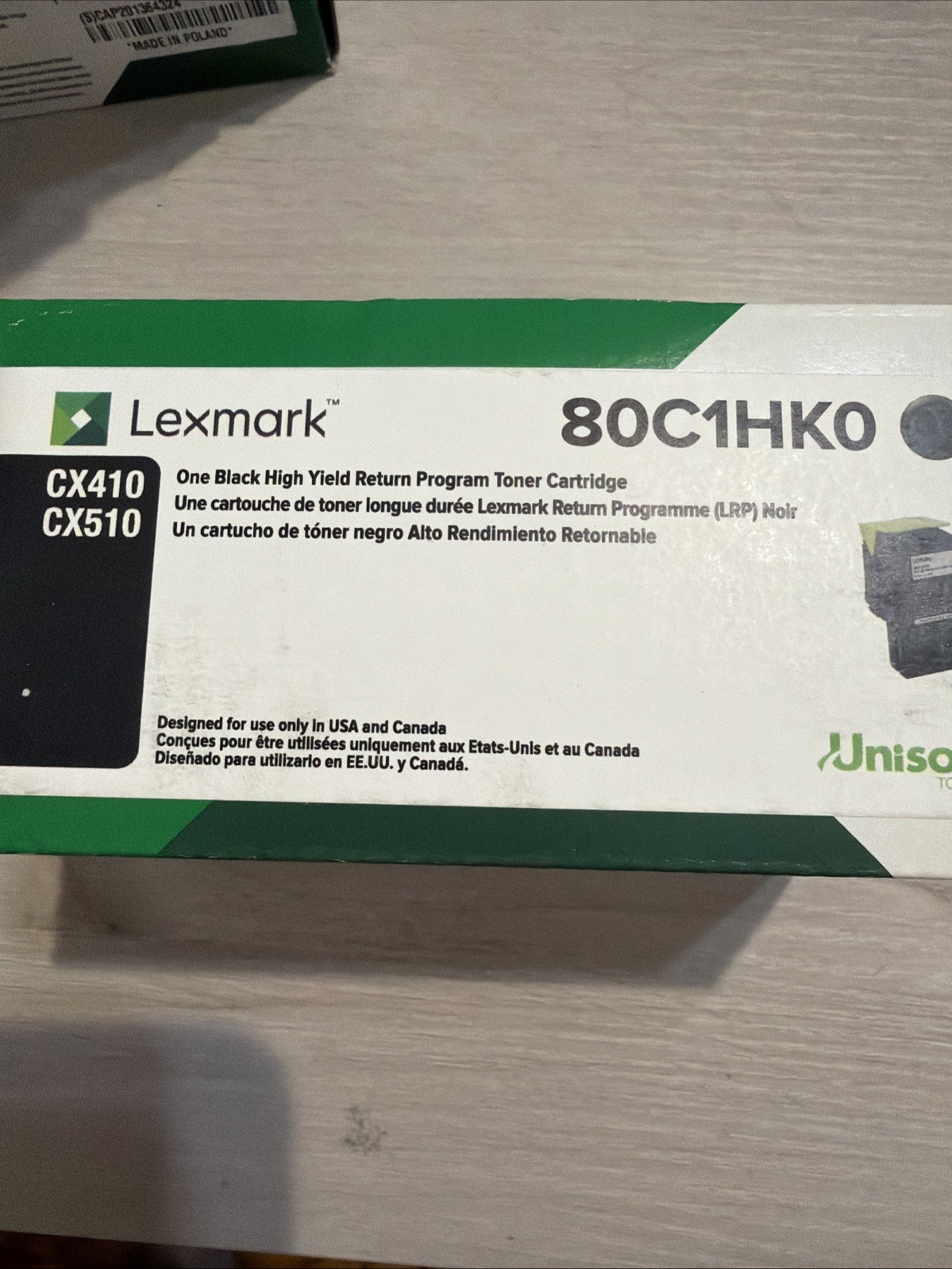 Genuine Lexmark 80C1HK0 801HK Black High Yield Toner New CX410 CX510 OEM Sealed