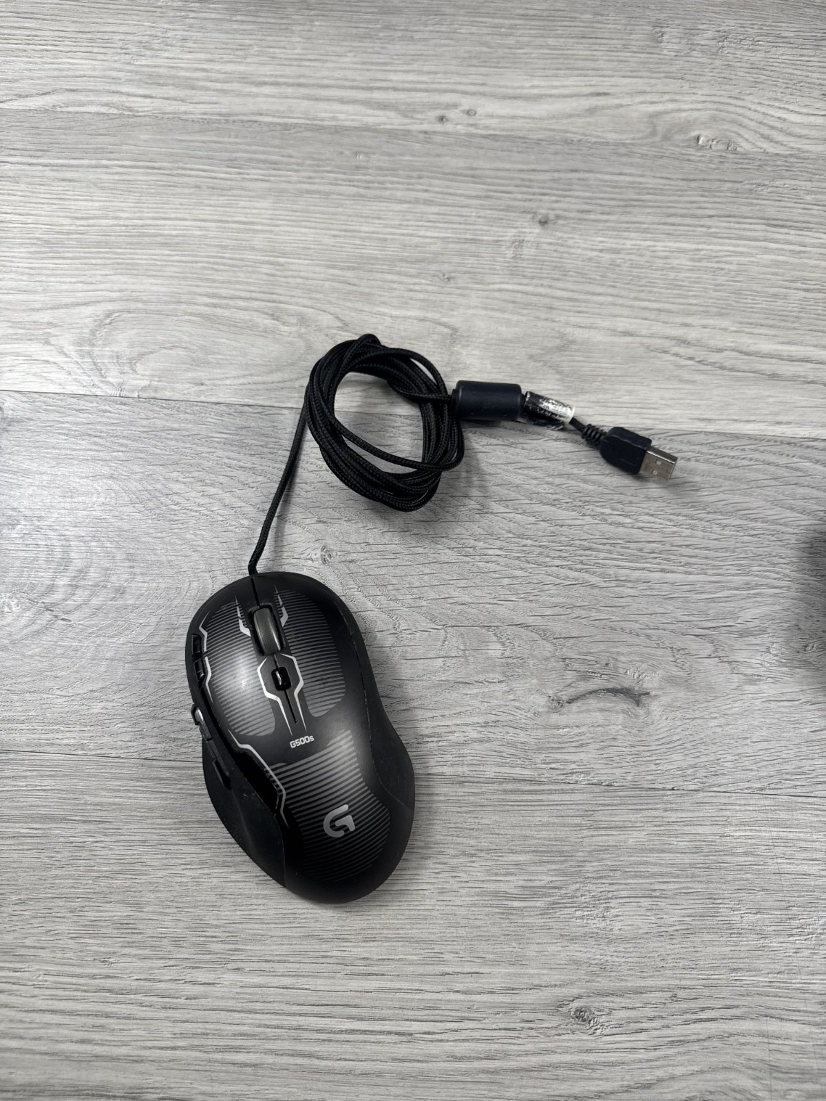 Logitech G500s Wired Laser Gaming Mouse 8200 DPI Weight Cartridge Tested Working