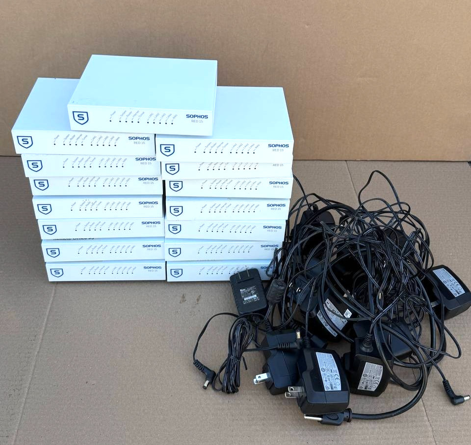 Lot of 15 Sophos RED 15 Network Security Firewall Appliance