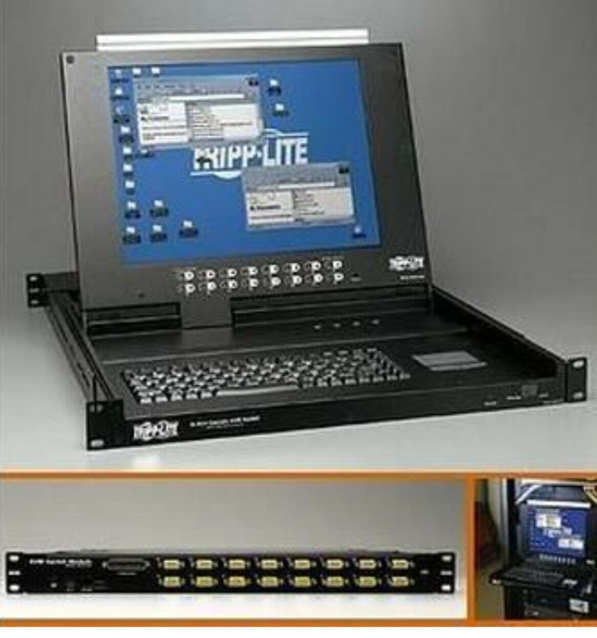 Tripp-Lite NetDirector Rackmount Console with 16-Port KVM Switch - 15