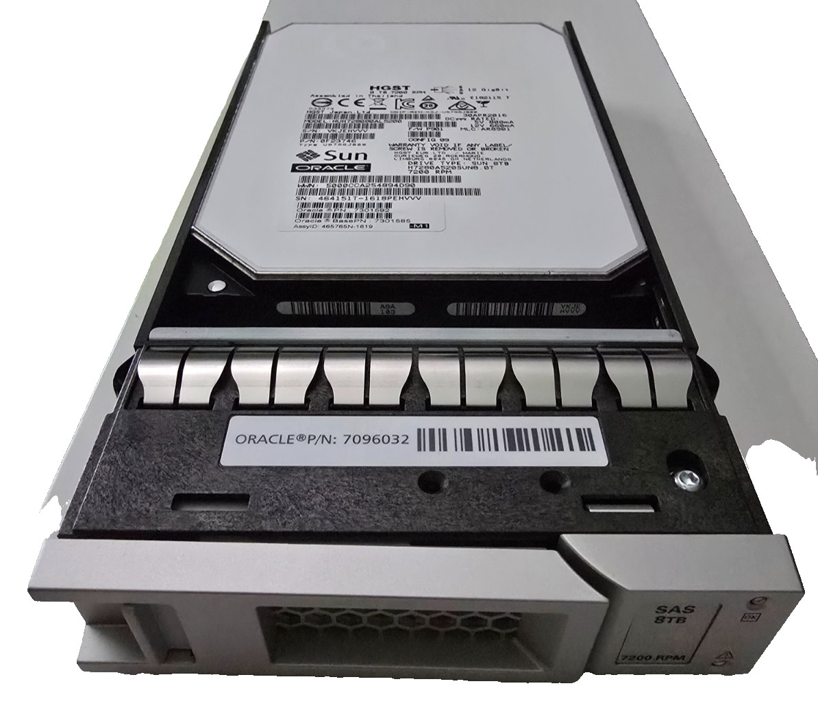 HGST Sun Oracle 8TB 7200rpm 3.5" SAS HDD HUH728080AL5200 7301592 7301585 Drive