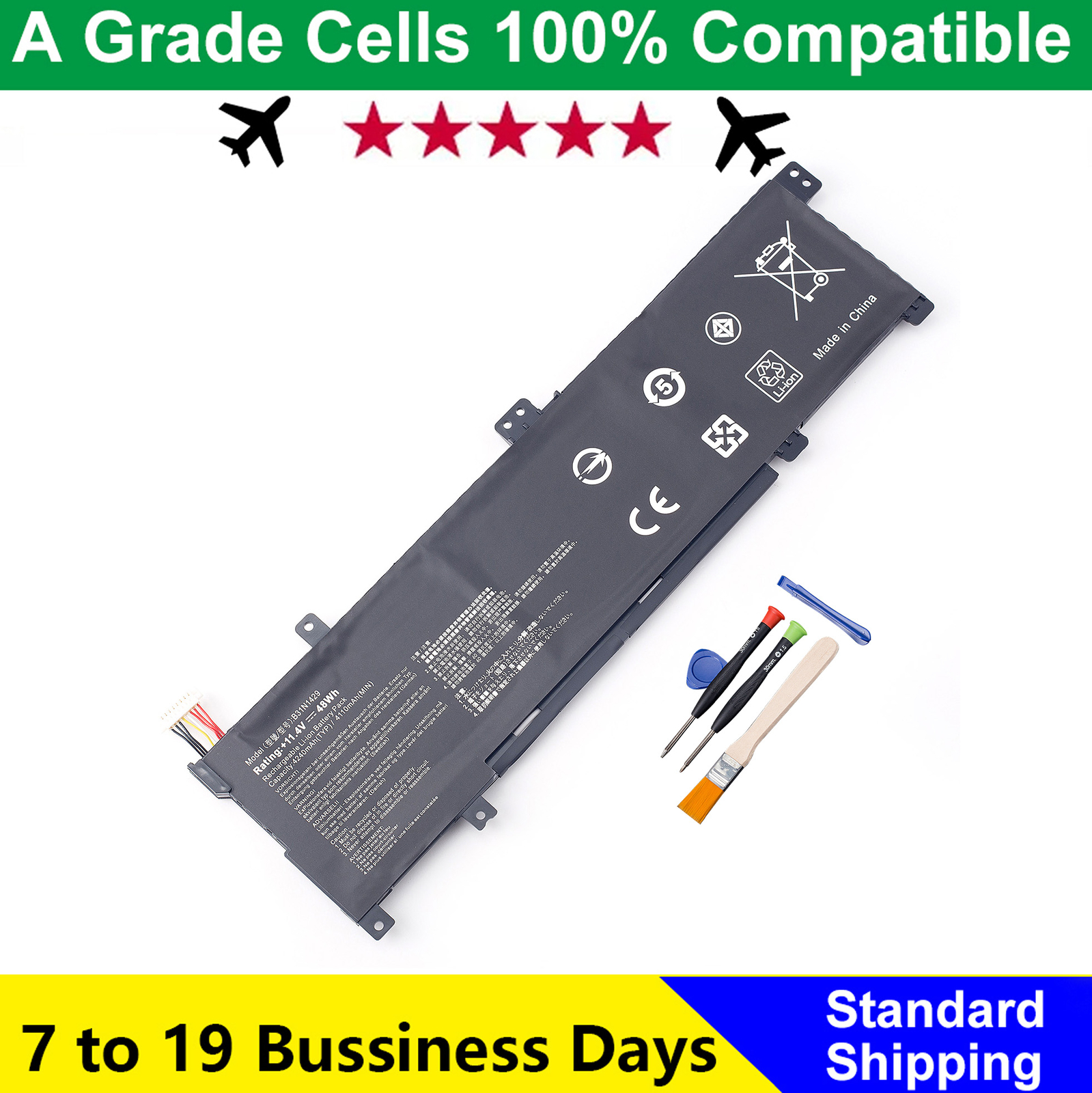 B31N1429 Battery for ASUS K501L K501LB K501LX K501U K501UB K501UQ K501UX K501UW
