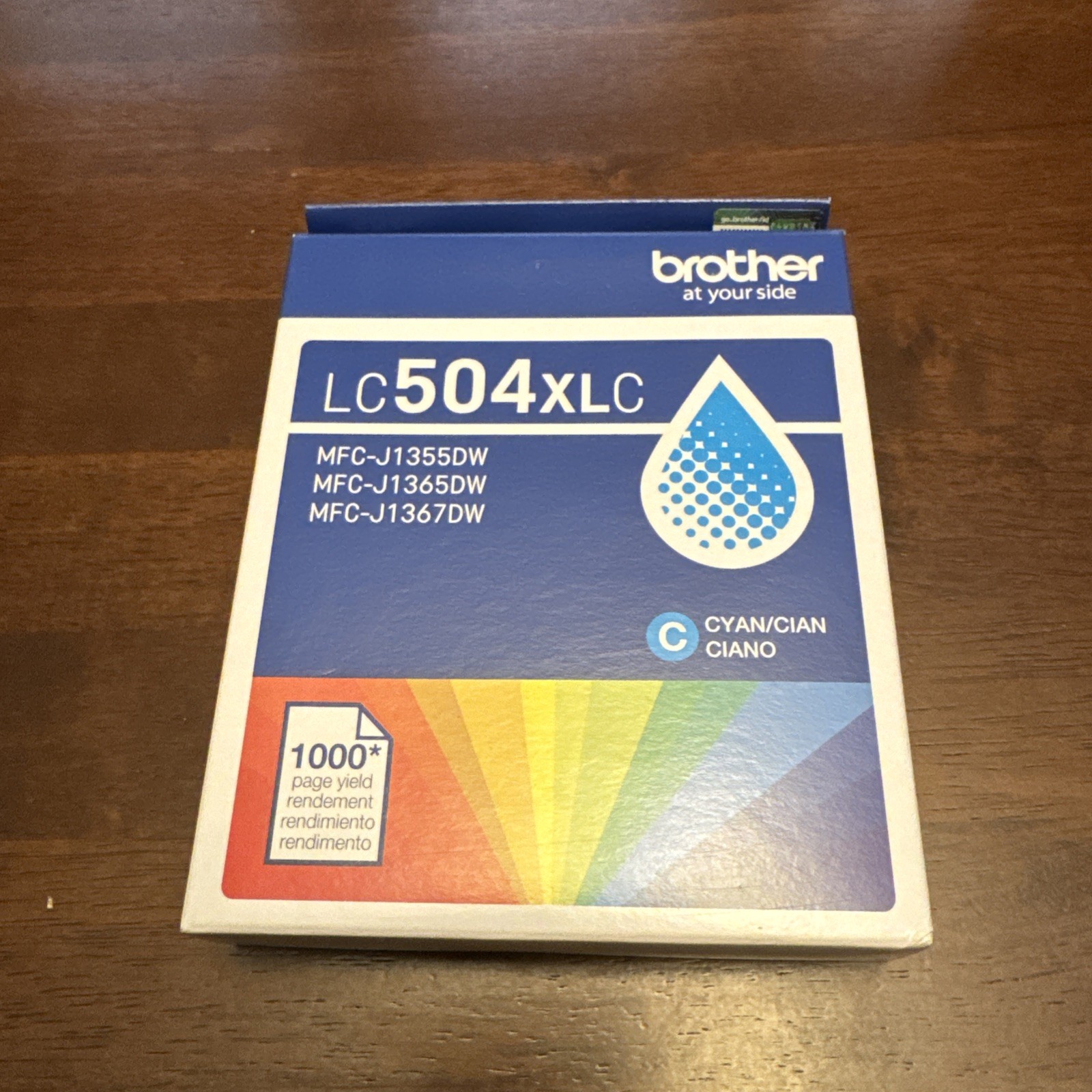 Genuine Brother LC504XL Cyan  Ink Cartridge Dated 2028 LC504XLC
