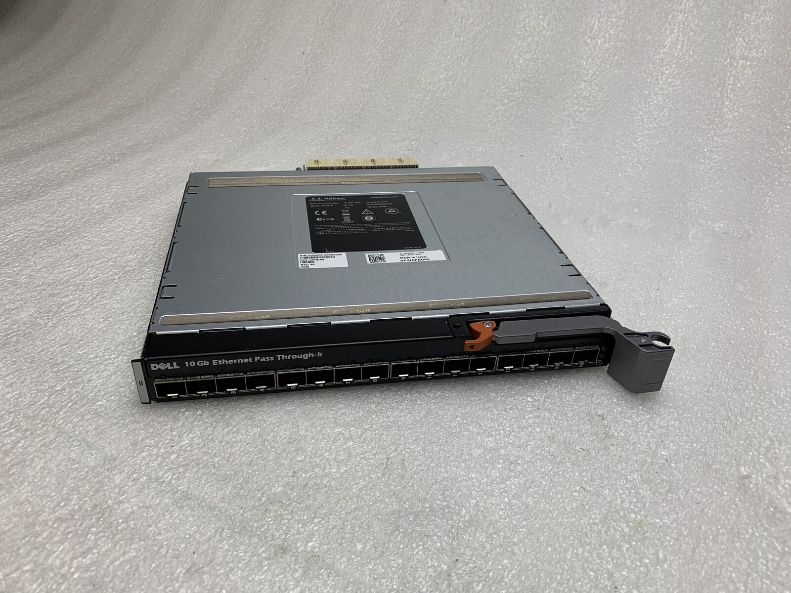 Dell Mellanox M1601P PNDP6 10GbE 16 Port I/O Ethernet PassThrough-K Module AS-IS