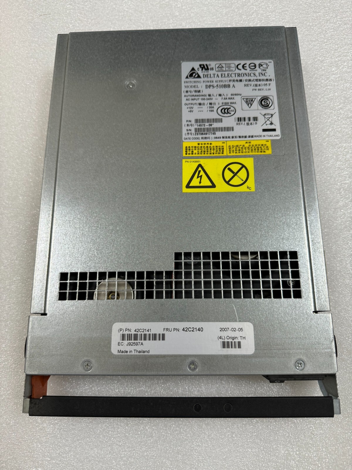 IBM DS3200 DS3300 DS3400 EXP3000 Power Supply 510w 42C2140 42C2141 DPS-510BB A