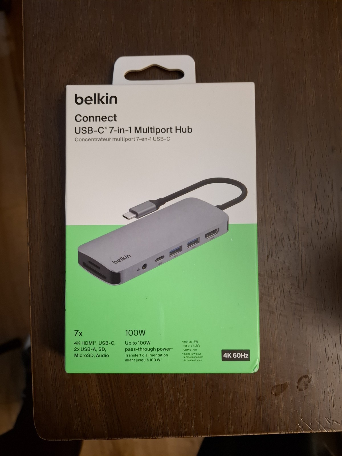 Belkin Connect 100W 7-in-1 USB-C Multi-Port Hub V2, Silver