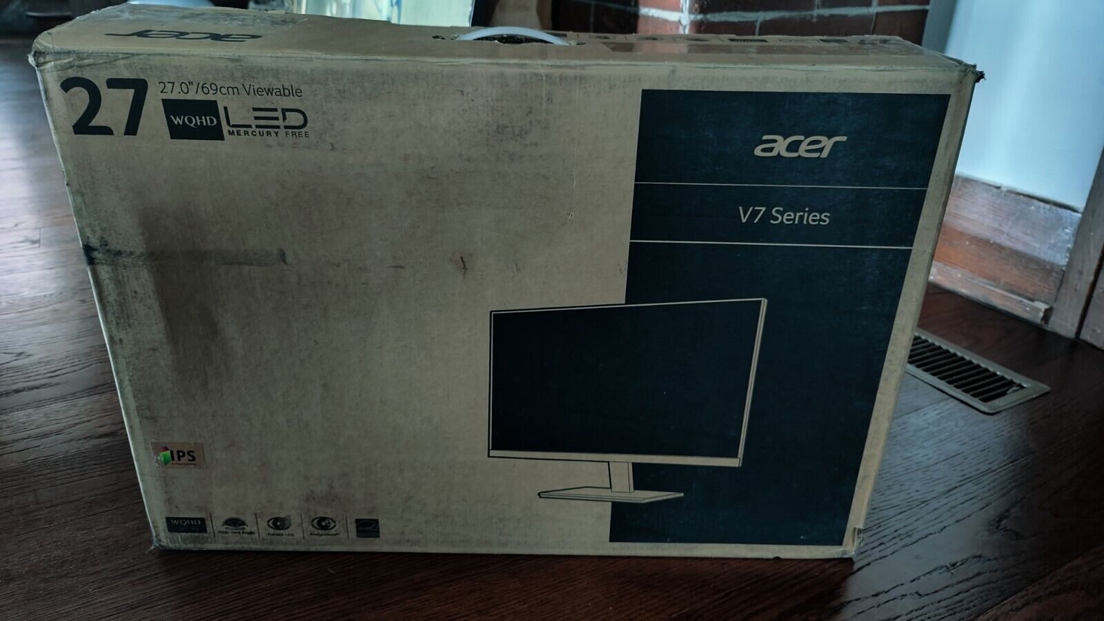 Acer V277U 27-inch LED Backlight LCD Monitor - FOR PARTS - 