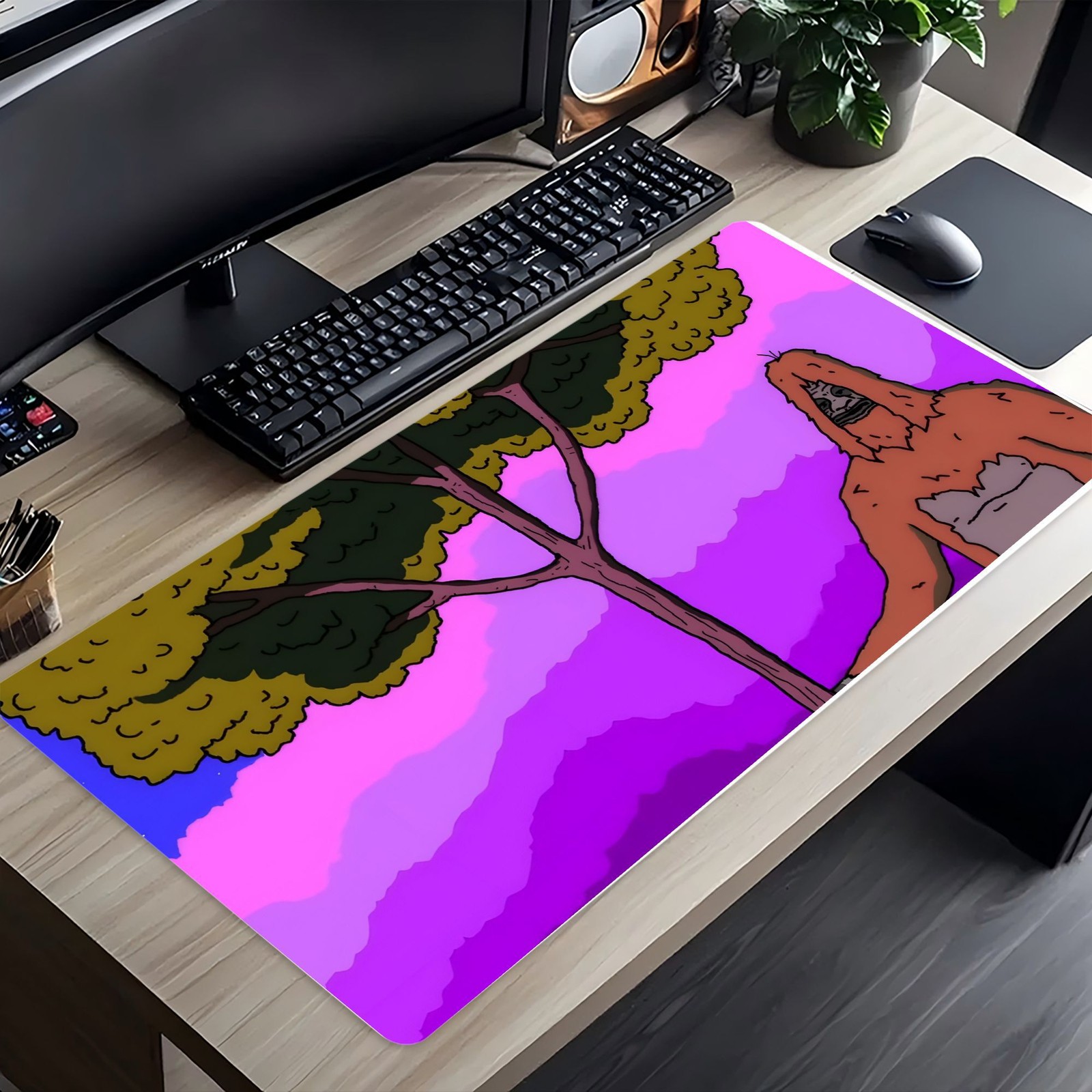 The Big Lez Show Poster Abstract Art Mouse Pad, Using a Unique Combination of