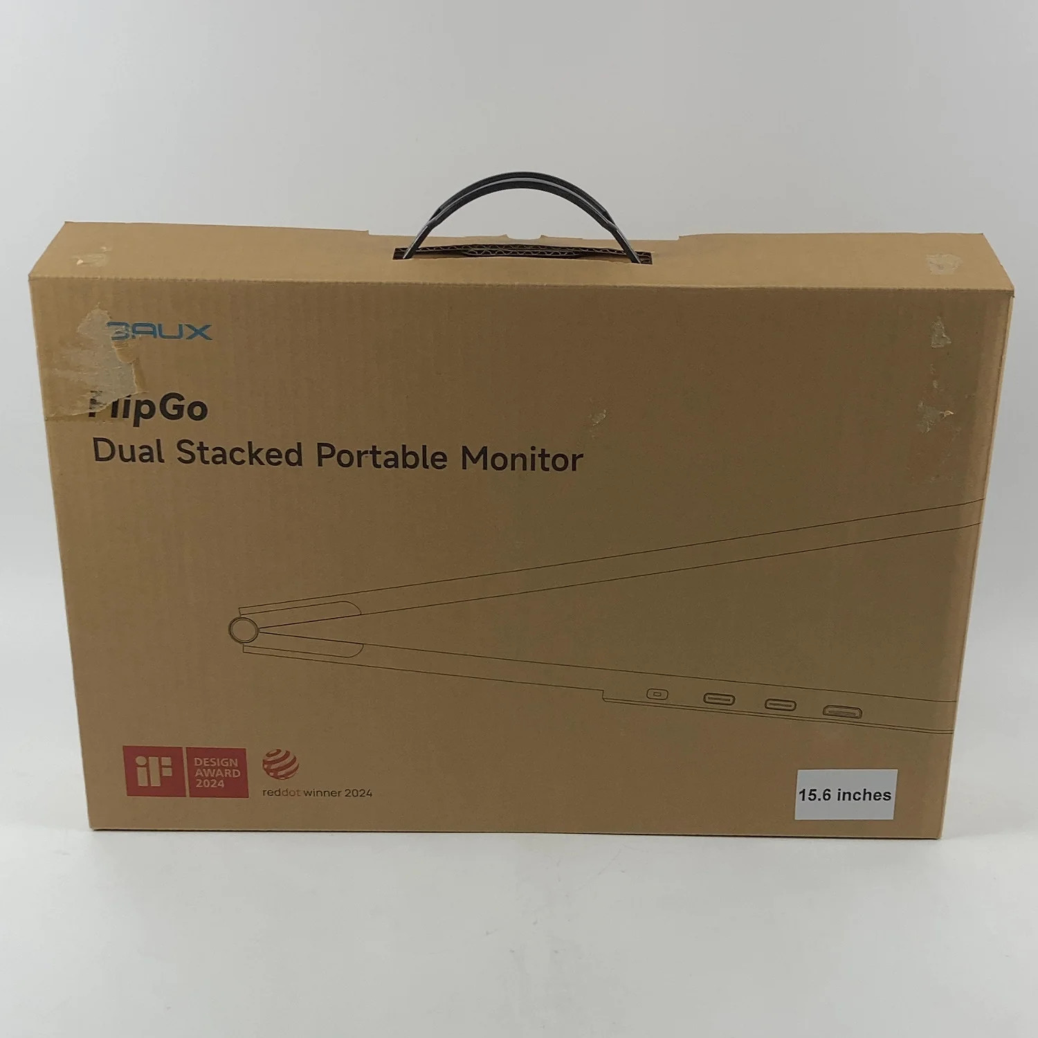 Jsaux 15.6" PM0207 FHD LCD IPS Dual Stacked Portable Monitor