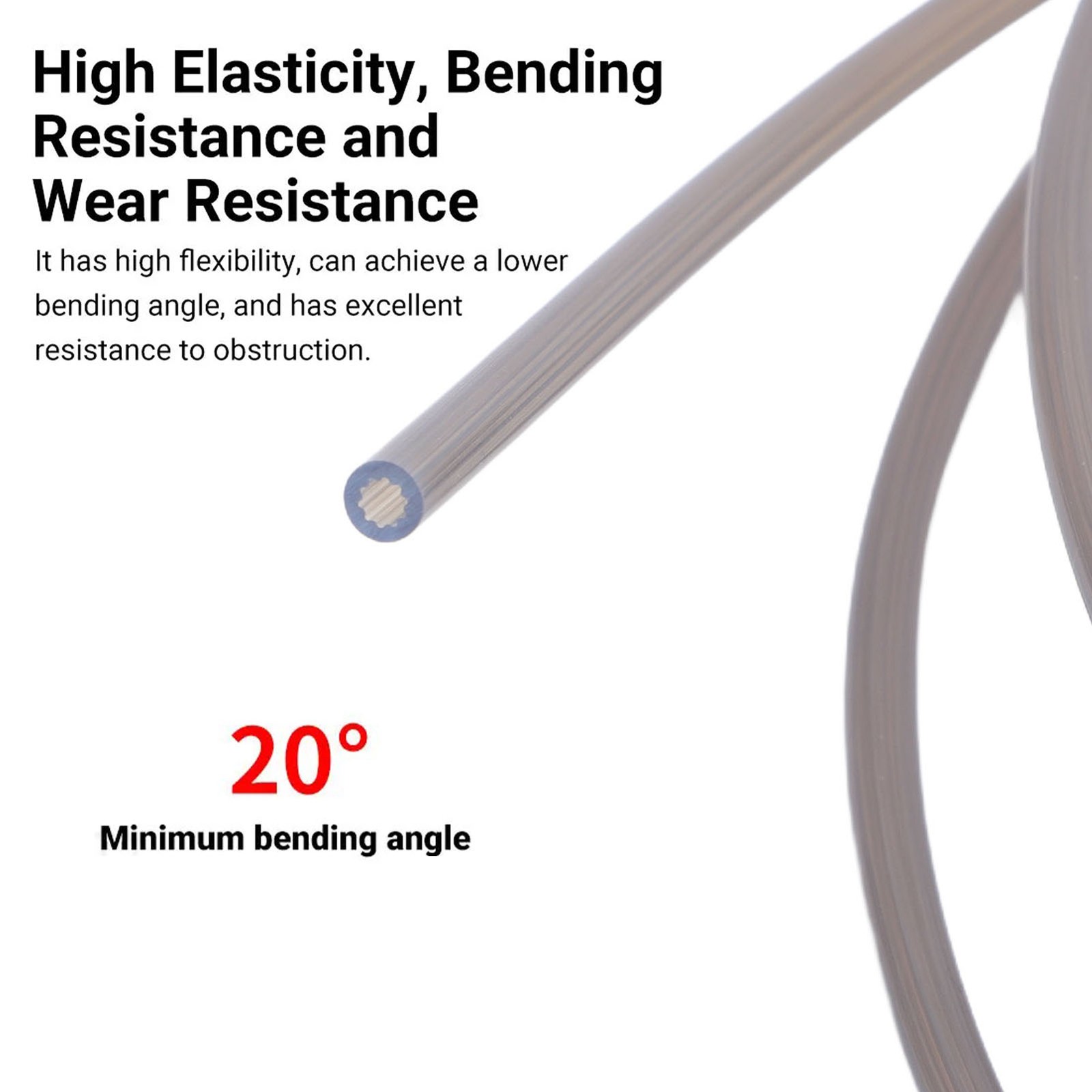 5m Star Shaped PTFE Tube For Smooth Filament Flowing Printing Easy To Use