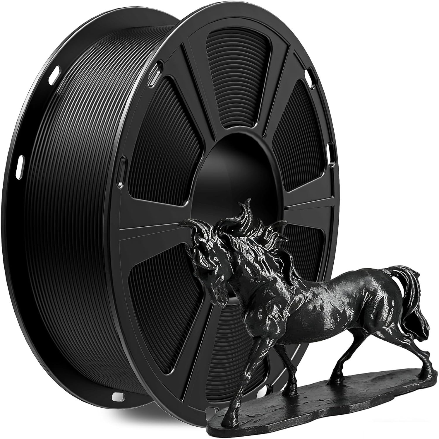 1KG/Roll Black PLA GEEETECH 3D Printer Filament 1.75mm Normal PLA Consumables US