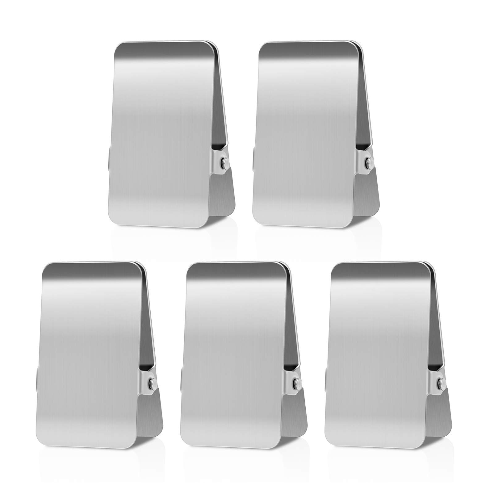 Chip Clips Stainless Steel Heavy Duty 2.48 5 Pcs + 1 Silver BURLIHOME