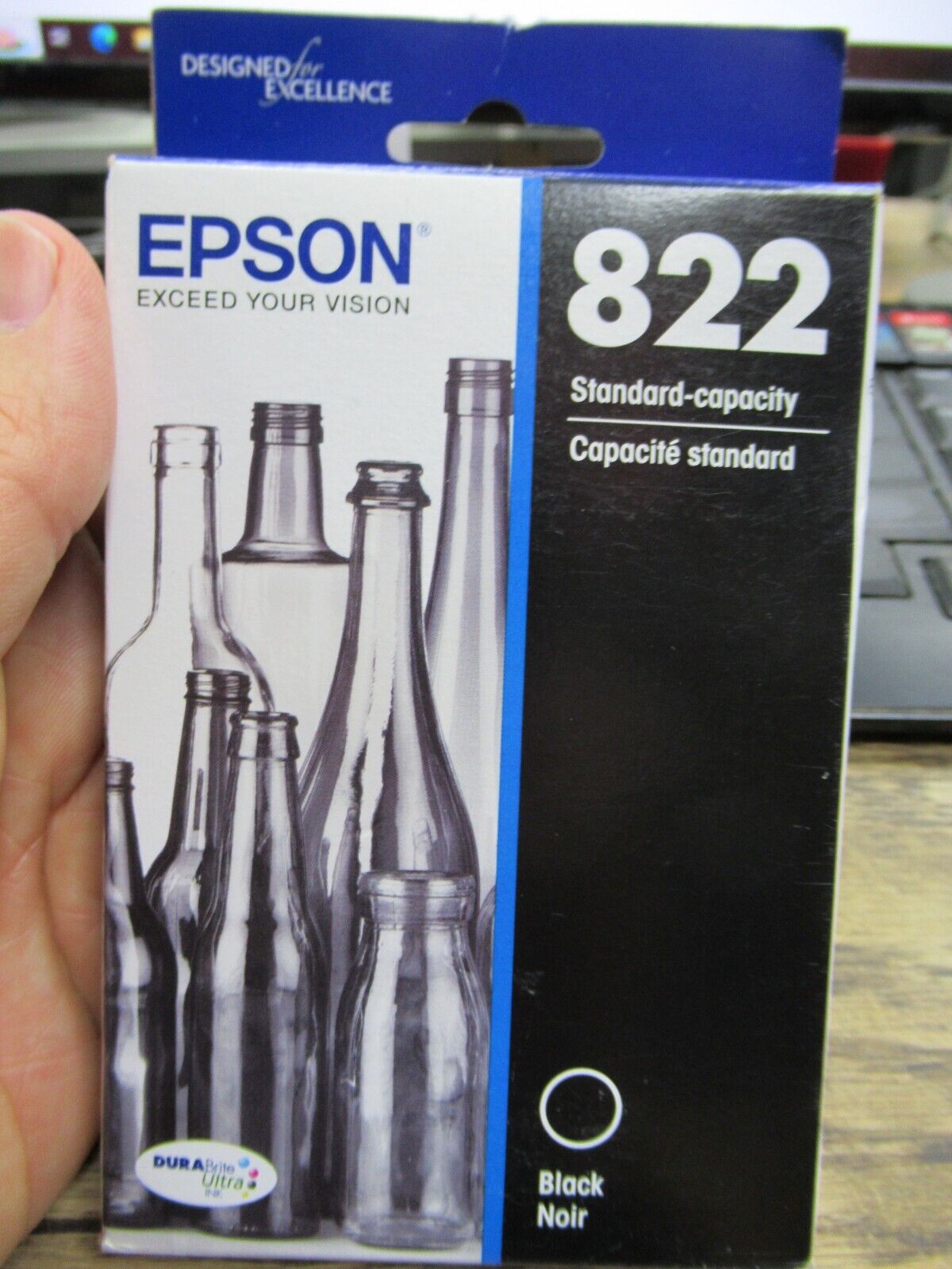 NEW Epson T822 Black Ink Toner Cartridge (T822120-S) EXPIRED 2023 