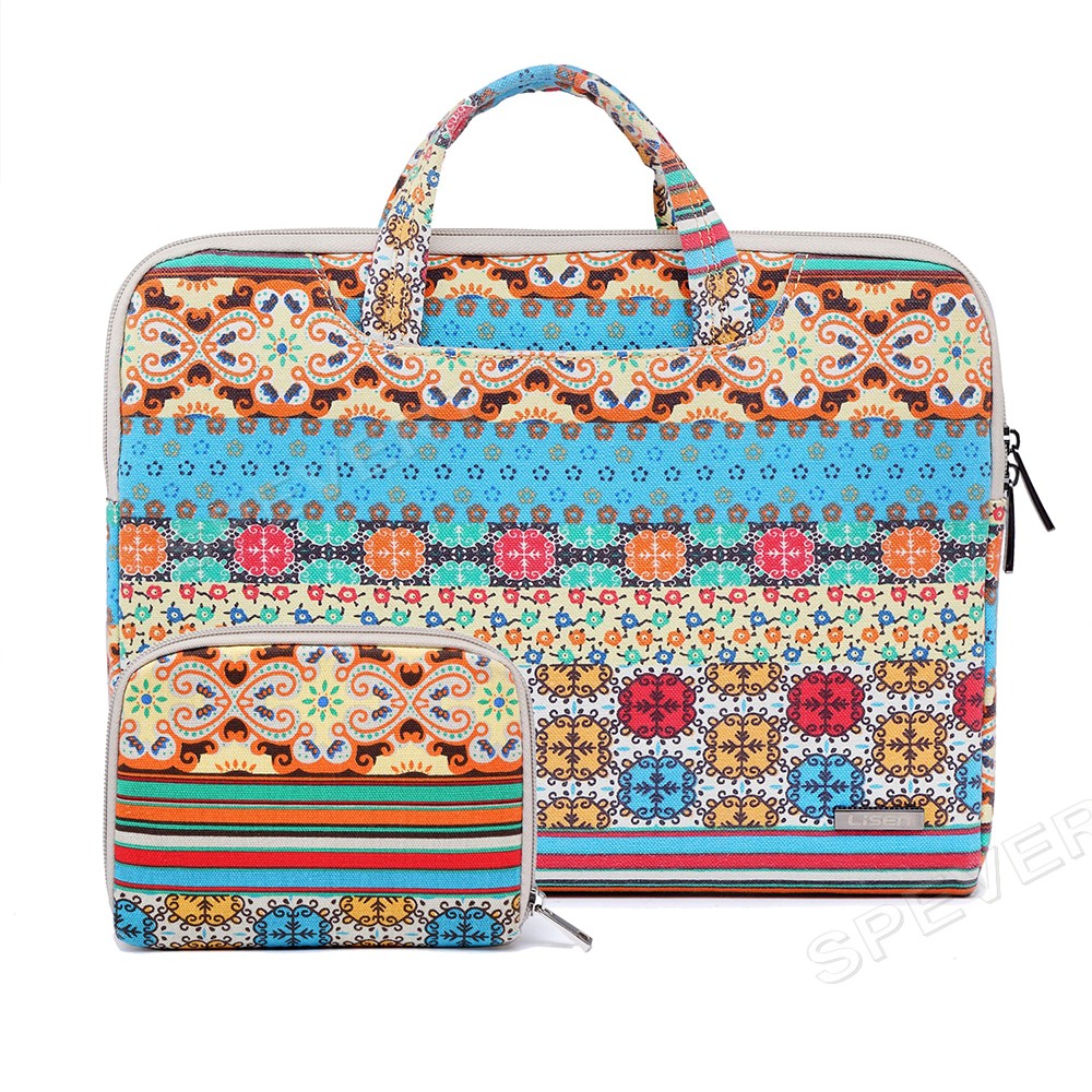 11.6" 13.3" 15.6' Laptop Case Canvas Computer Bag Protective Notebook Case 2in1
