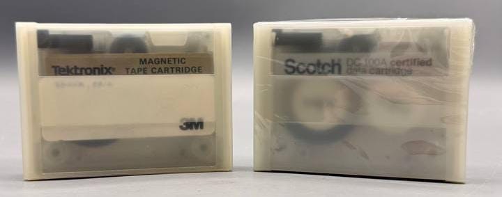 Vintage 3M Scotch DC100A Data Cartridge Sealed + Tektronix Z80 Z8002 Tape Lot 2