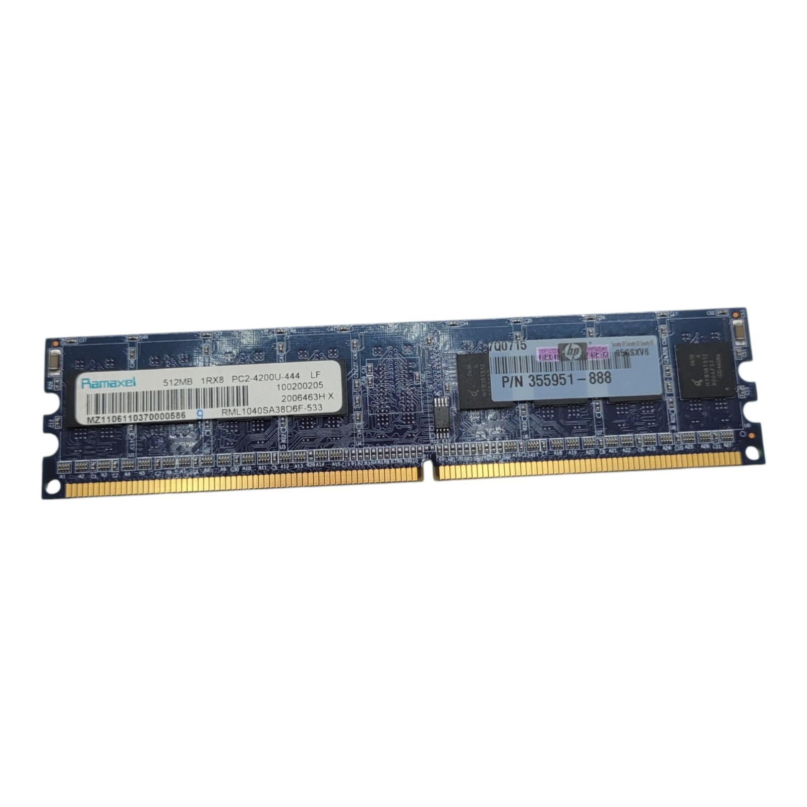 Ramaxel 512MB DDR2 PC2-4200U-444 Memory Module For HP P/N 355951-888