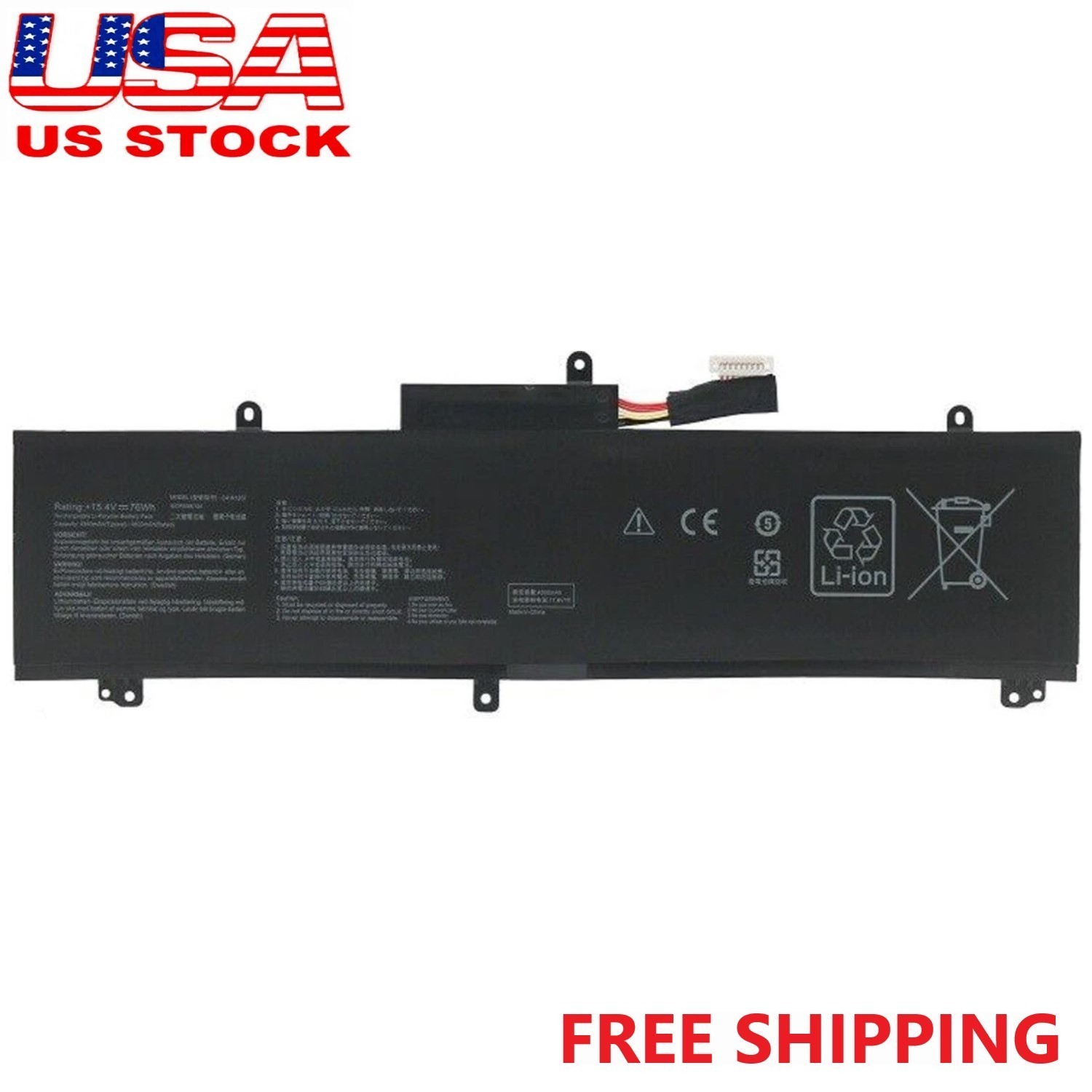 NEW C41N1837 Battery For ASUS ROG Zephyrus GU502G GU502GV GA502DU GX502GV 76Wh