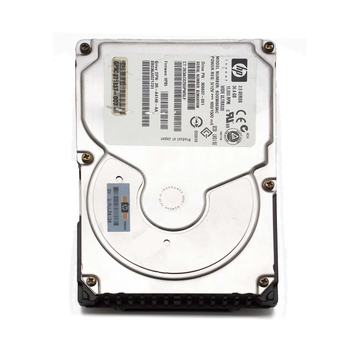 HP BD036863AC HDD Hard Disk SCSI 36.4GB 80PIN 3.5" Hard Drive Server
