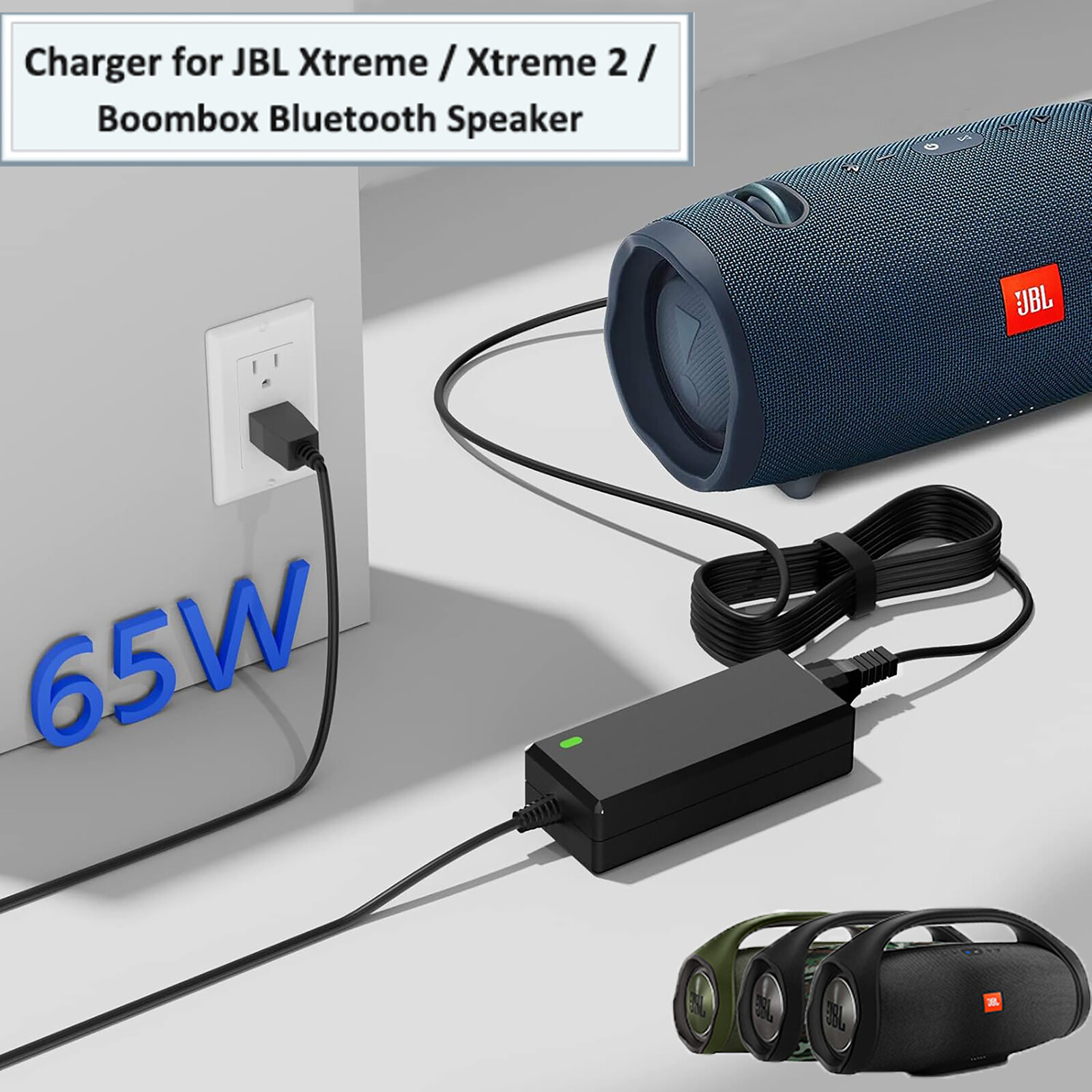 For JBL Xtreme 1/2, JBL Boombox Charger Wireless Bluetooth Speaker Power Supply