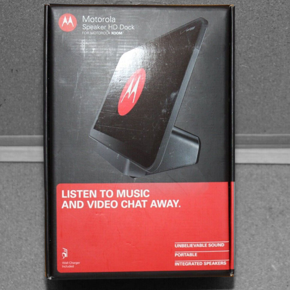 NEW Sealed Motorola HD Music Speaker Dock w/micro-HDMI port For XOOM Tablet