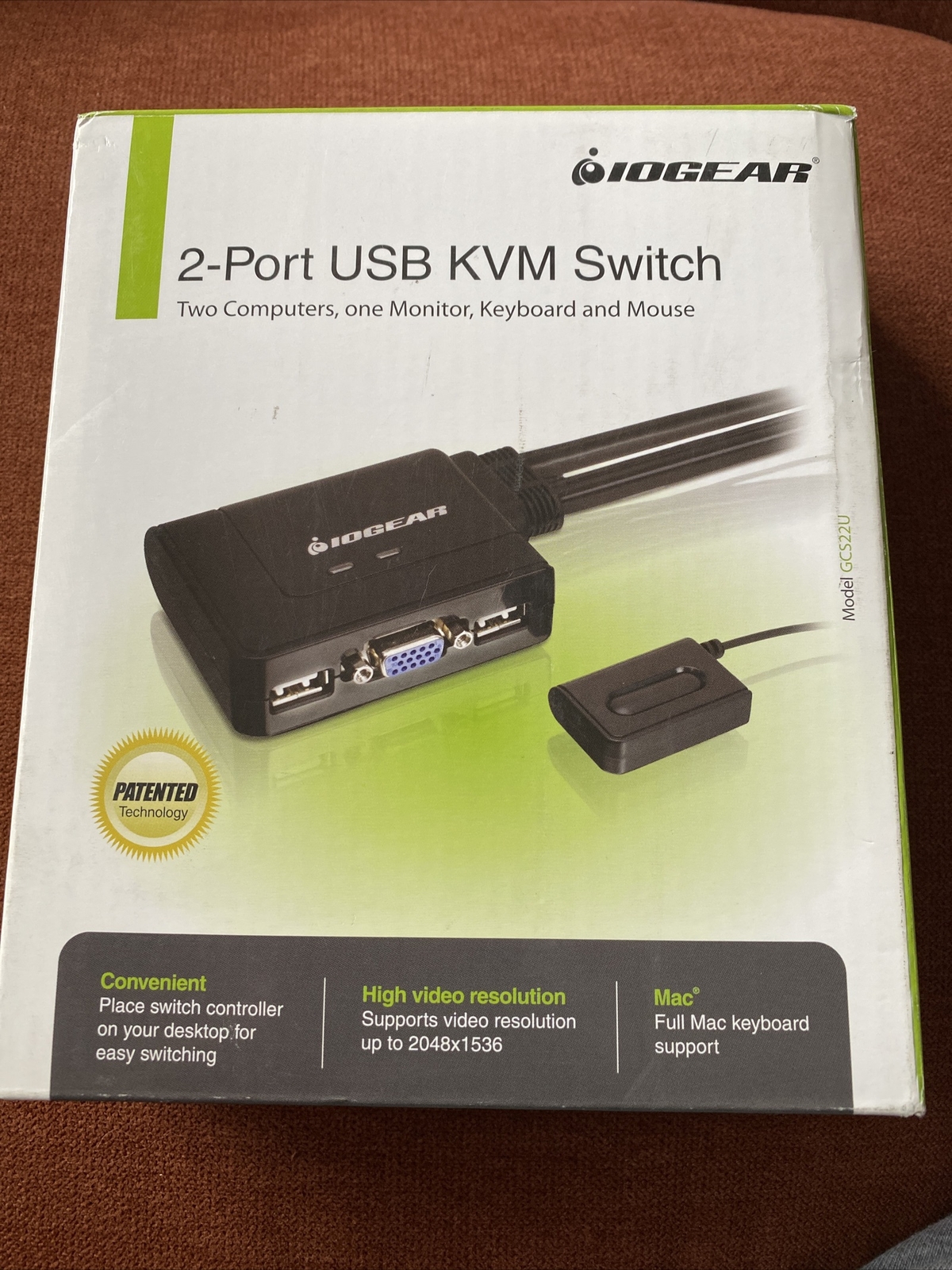 IOGEAR GCS22U - KVM Switch - 2 ports(New)