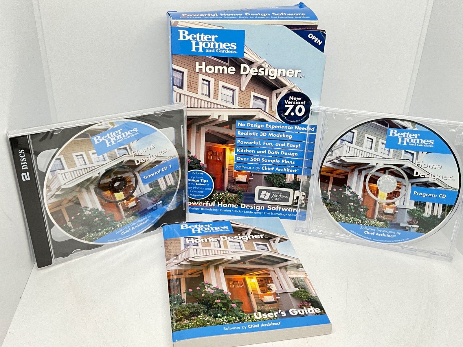 Better Homes and Gardens Home Designer 7.0 - Program, Tutorial CD & User’s Guide