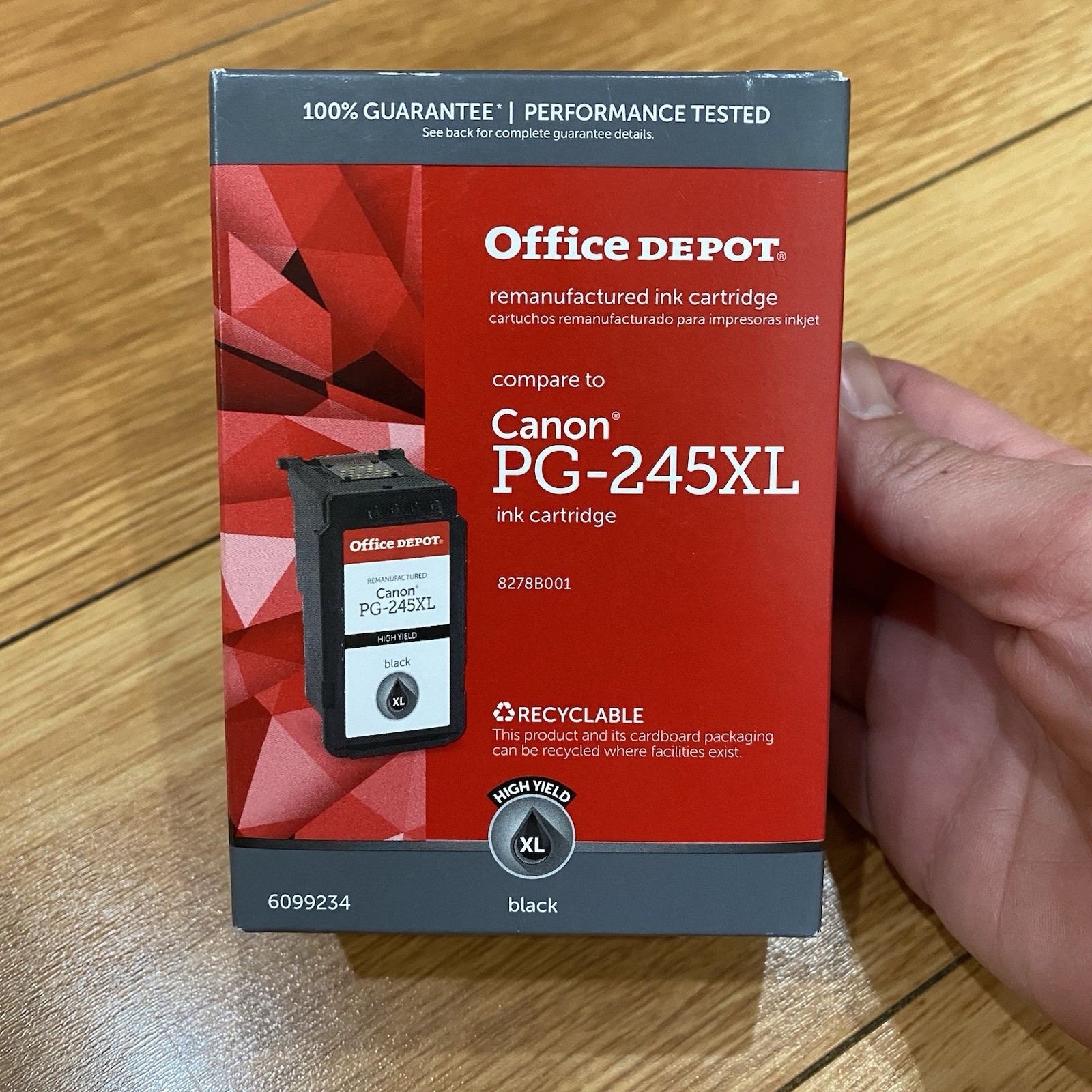 Office Depot Brand for Canon PG-245XL High -Yield Black Ink Cartridge