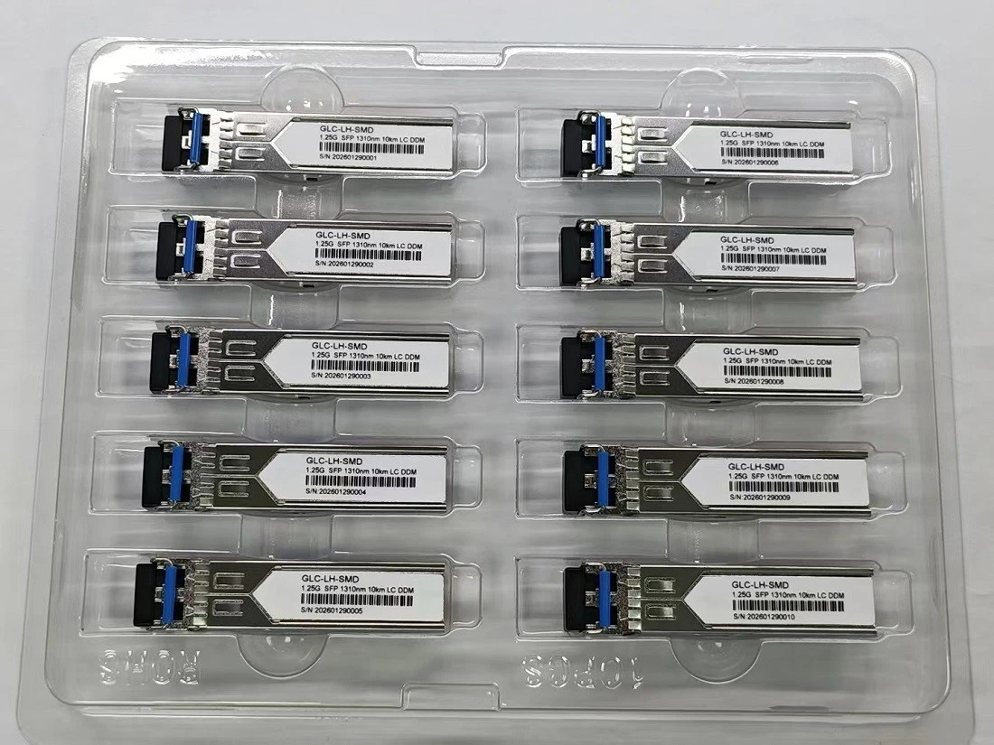 1X suitable for Cisco GLC-LH-SMD 25G SFP 1310nm 10km LC DDM Transceiver Module