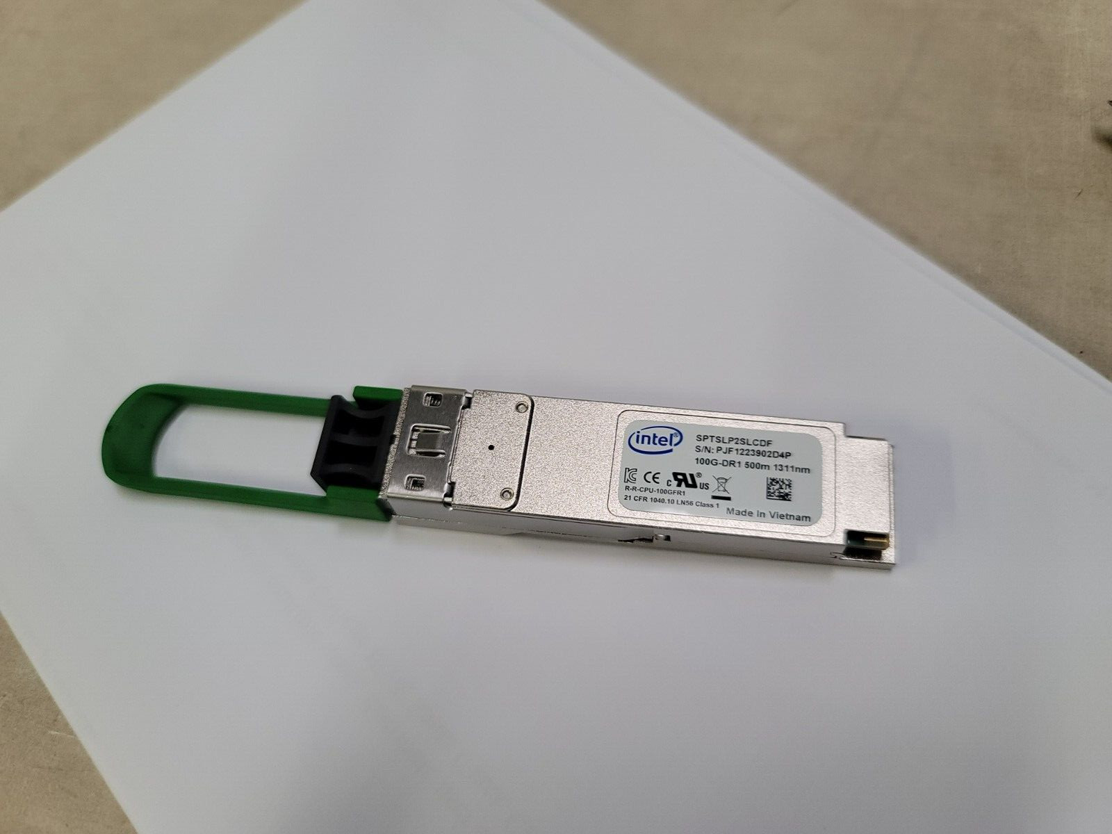 X1 Intel QSFP28 100G DR Optical Transceiver Module SPTSLP2SLCDF