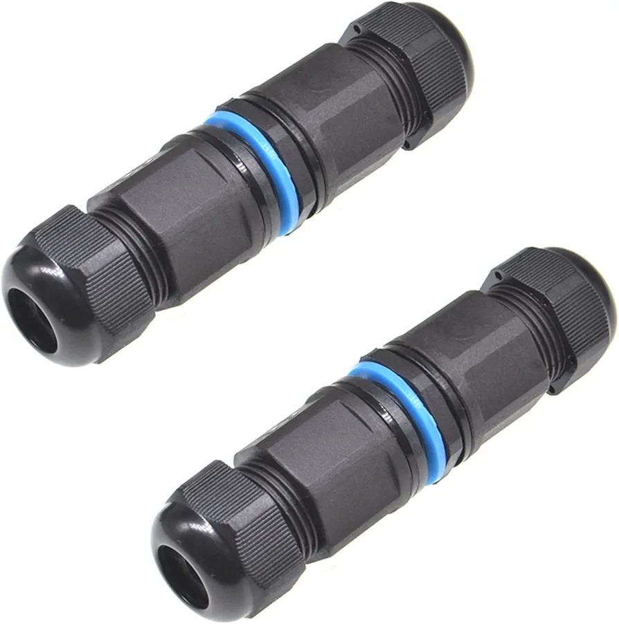 PENGLIN Shielded Waterproof RJ45 Connector 2 Pack,Cat5/5e IP68 Ethernet LAN...
