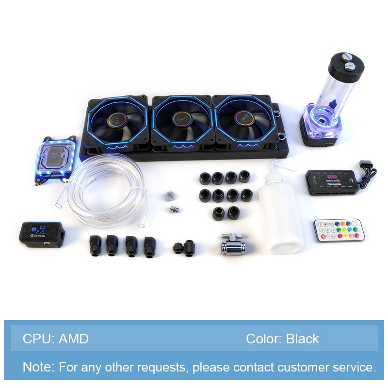 DIY Custom Water Cooling Kit for Intel LGA 1700 1200 2011 AMD AM4 AM5 PC Liquid