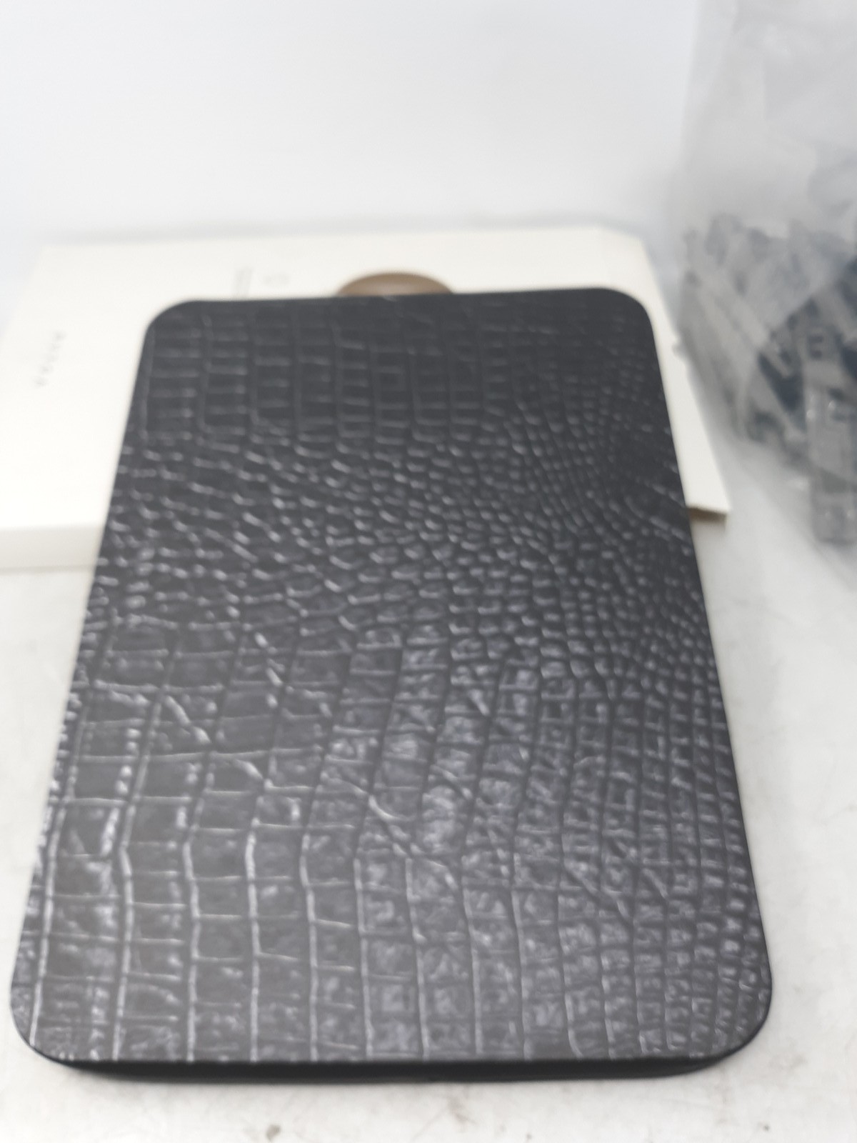 BURGA Laptop Sleeve 14" Vegan Saffiano Leather Water Resistant Shock-Absorbing