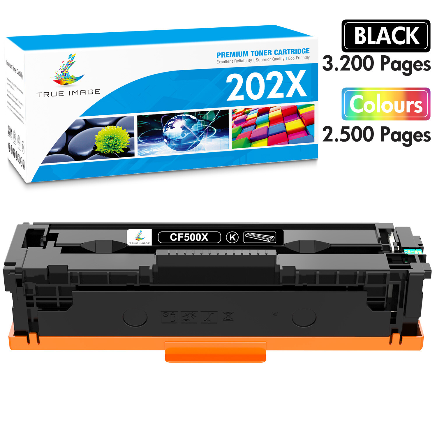 CF500A CF500X 202A 202X Toner H.Y for HP LaserJet Pro M254dn M281cdw M254dw New