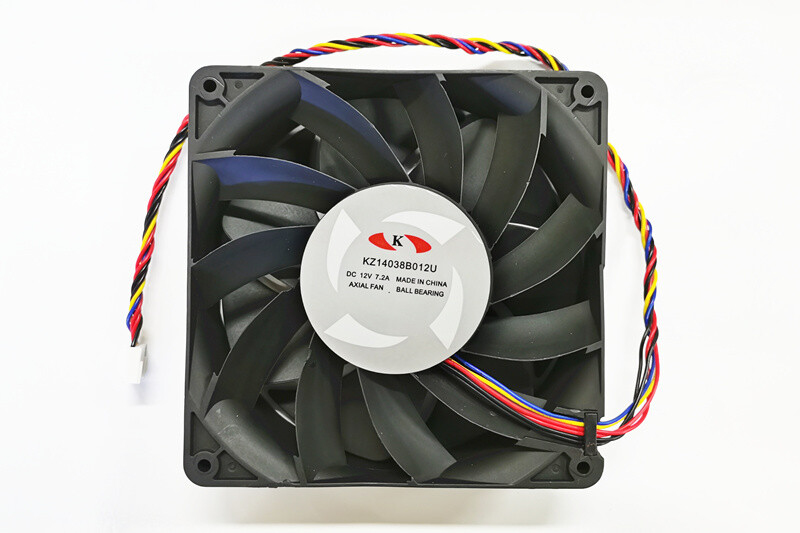 Large Air Volume Silent Cooling Fan KZ14038B012U 12V 7.2A 140*140*38MM 7500RPM